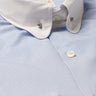 Mens Blue Striped Pin Collar Shirt White Collar