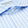Formal Extreme Cutaway Shirt Blue White Stripe