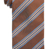 Brown Jacquard Stripe Tie