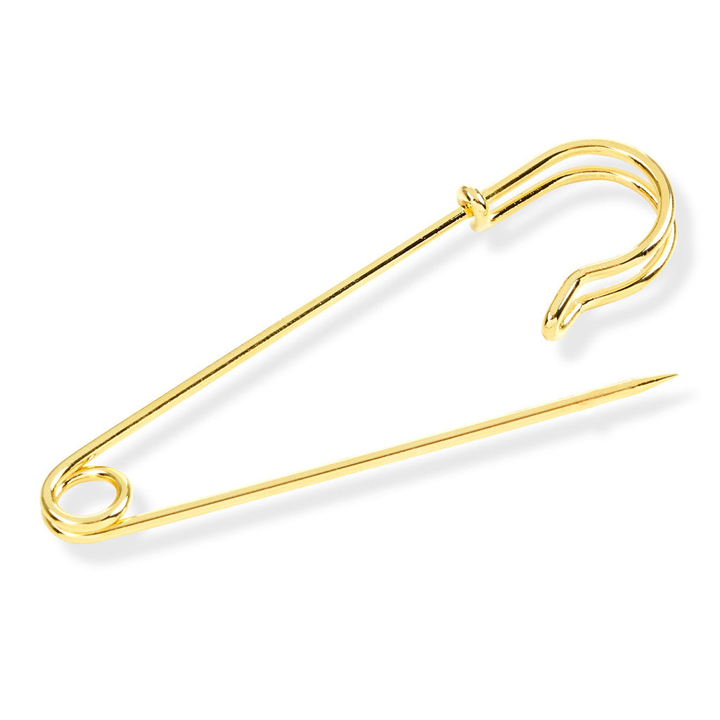 Gold Safety Clip - Collar Pin Bar