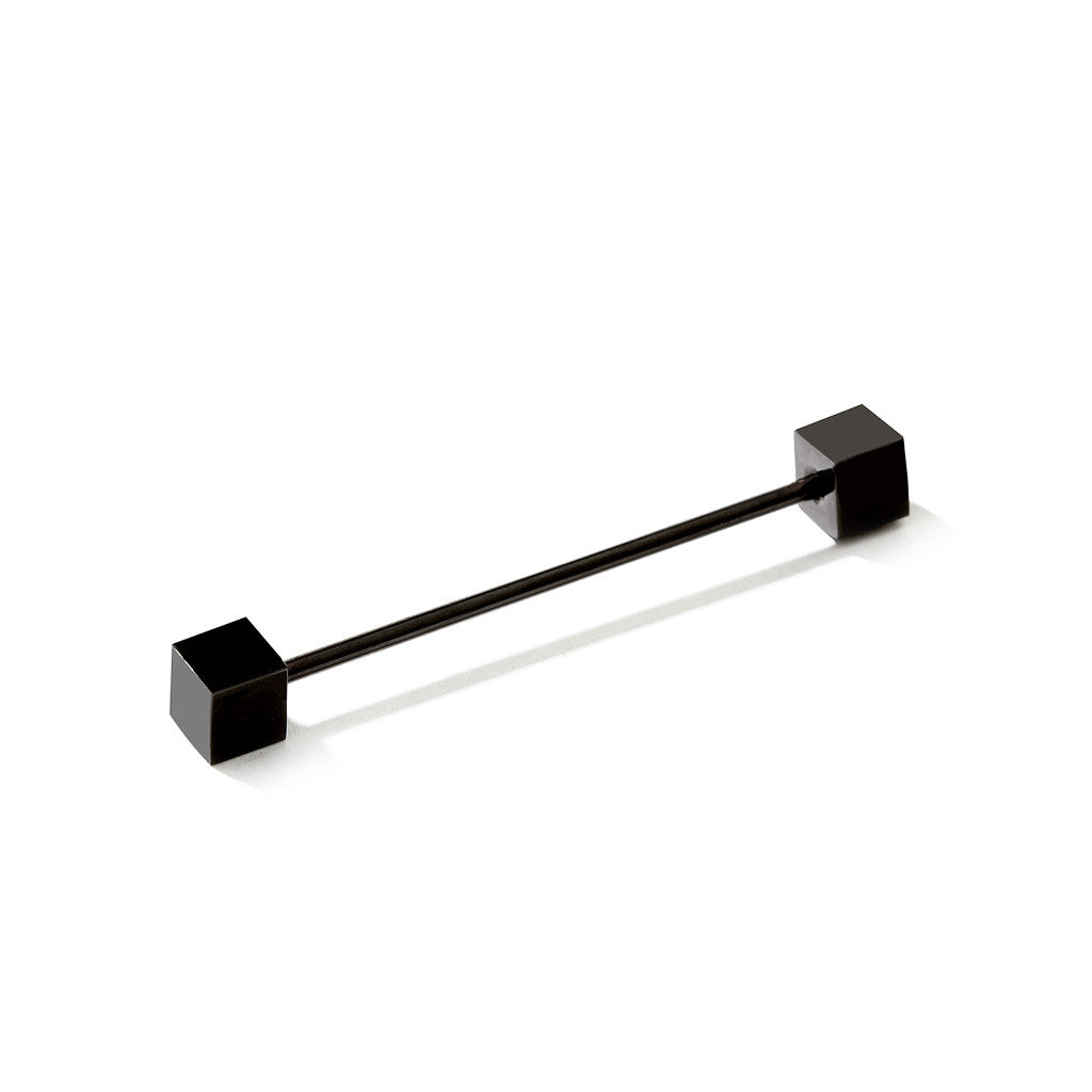 Collar Pin Bar Black Square
