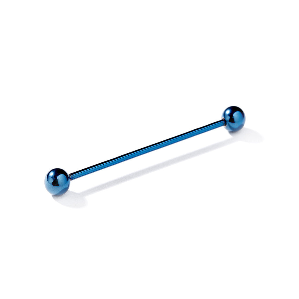 Collar Pin Bar Blue Round