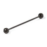 Black Swarovski Crystal Round - Collar Pin Bar