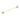 Gold Swarovski Crystal Round - Collar Pin Bar