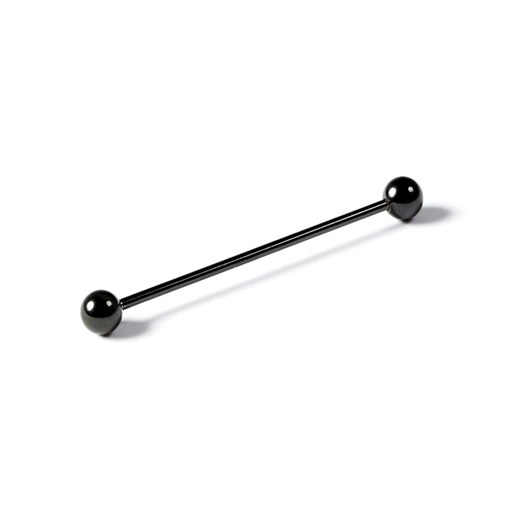 Collar Pin Bar Black Round