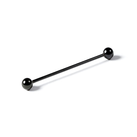 Collar Pin Bar Black Round