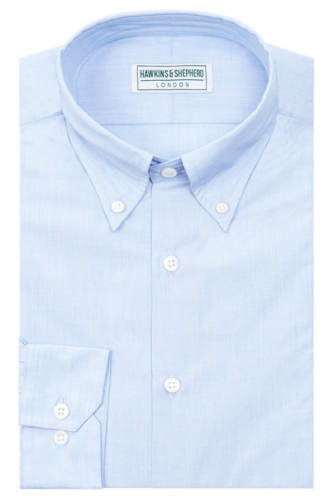Soft Luxury Blue Pastel Button-Down Shirt