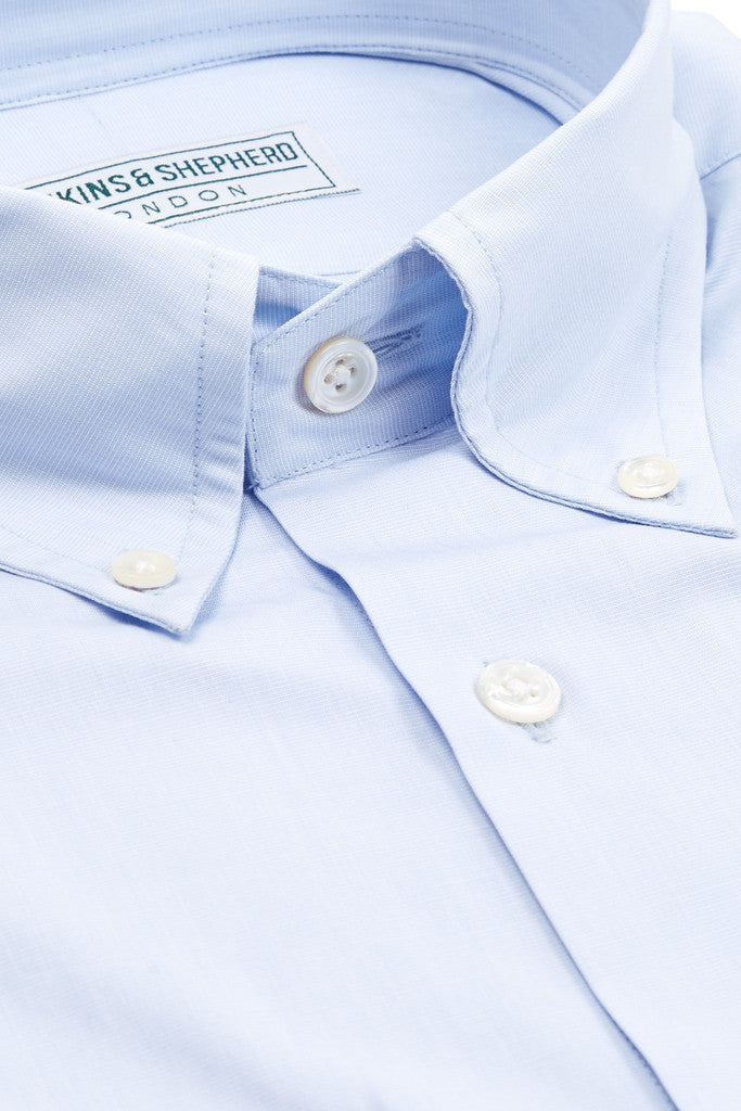 Soft Luxury Light Blue Pastel Button-Down Shirt