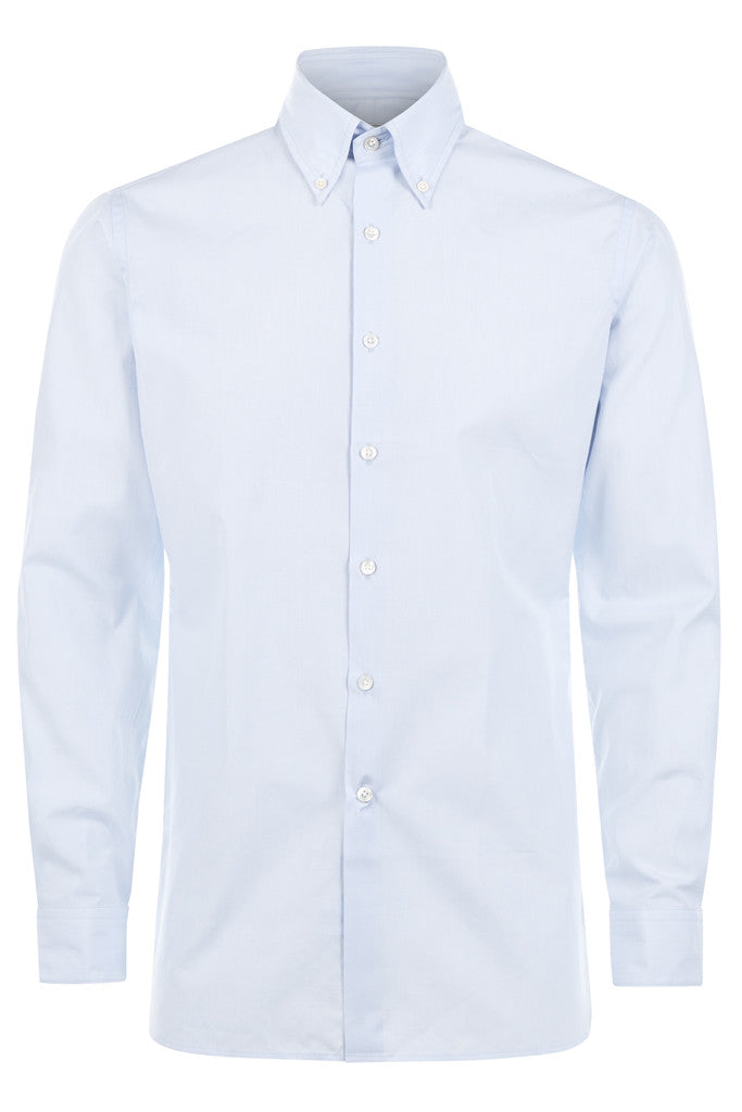 Soft Luxury Light Blue Pastel Button-Down Shirt