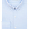 Blue Herringbone Pin Collar Shirt