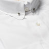 Mens White Pin Collar Shirt Penny Collar