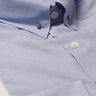 Mens Blue Pin Collar Shirt Straight Collar