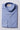 Mens Blue Pin Collar Shirt Straight Collar