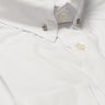 Mens White Pin Collar Shirt Straight Collar