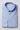 Mens Sky Blue Check Tab Collar Shirt Straight Collar