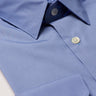 Mens Blue Formal Business Shirt 270 Collar