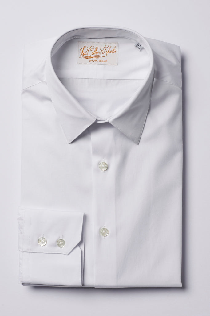 Mens White Formal Business Shirt 270 Collar