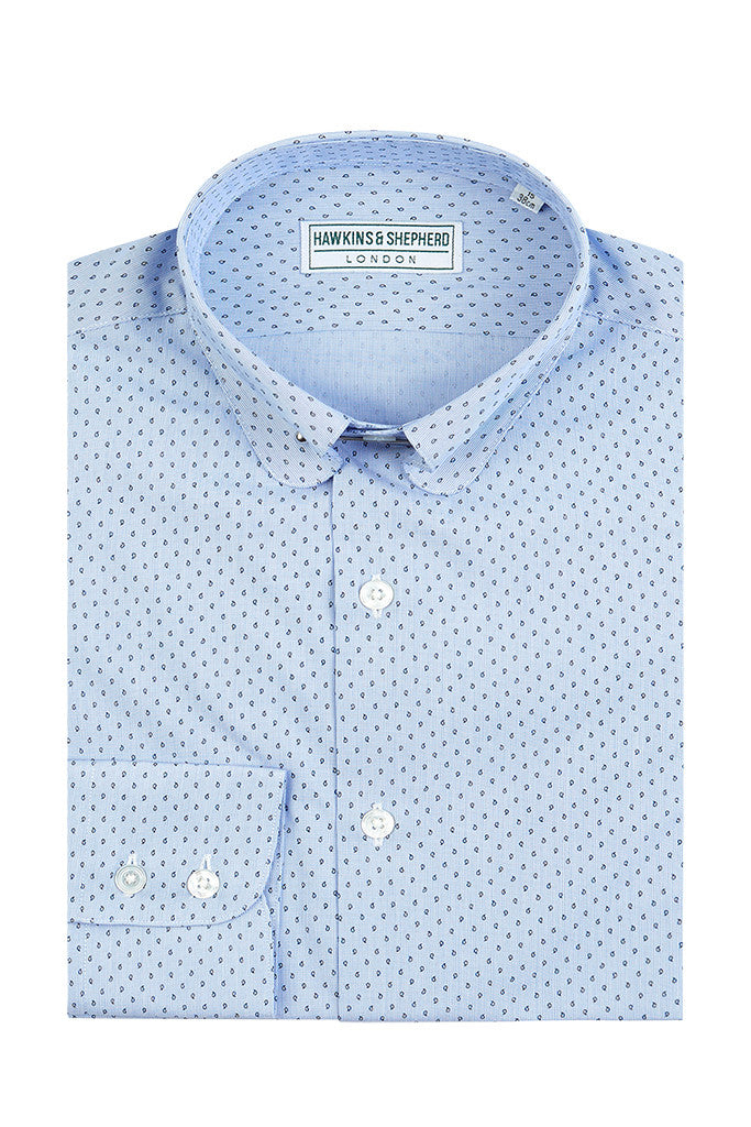 Men's Printed Pin Collar Shirts