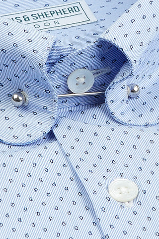 Men's Printed Pin Collar Shirts