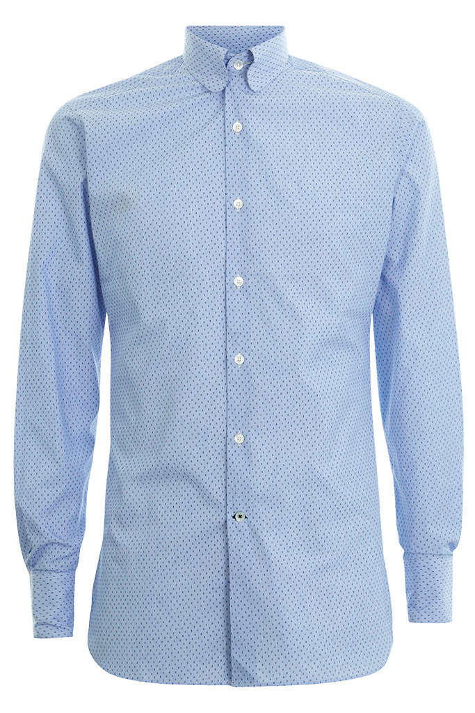 Men's Printed Pin Collar Shirts