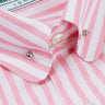 Men's Bold Pink Stripe Formal Pin Collar Shirt