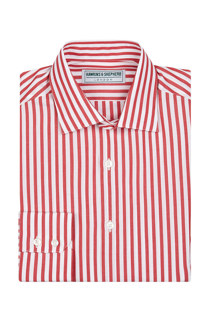 red striped dress shirt Premium Men's Dress Shirts by Hawkins & Shepherd