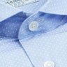 Men's Formal Extreme Cutaway Shirt Blue Polka