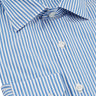 Hawkins & Shepherd Blue Stripe Luxury Soyella Duecento Shirt