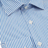 Hawkins & Shepherd Blue Stripe Luxury Soyella Duecento Shirt