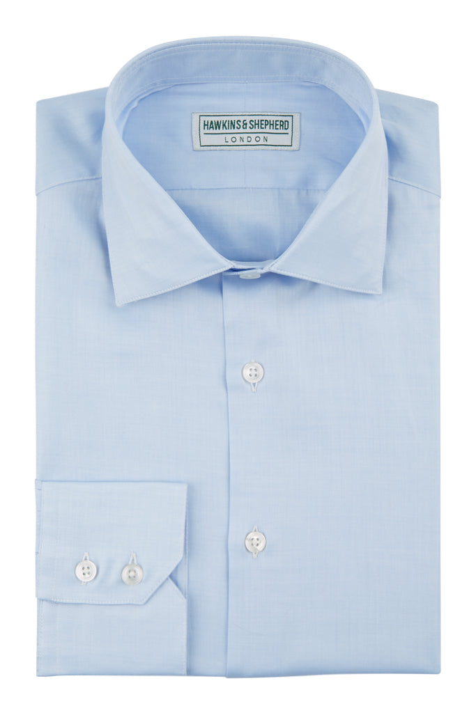 Hawkins & Shepherd Blue Luxury Soyella Duecento Shirt