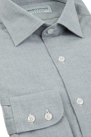 Hawkins & Shepherd Grey Luxury Cashmerello Shirt