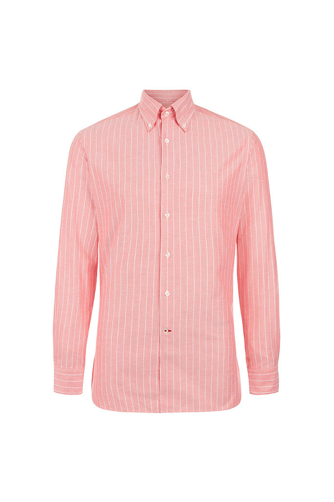 Men's Red Oxford Button-Down Shirt