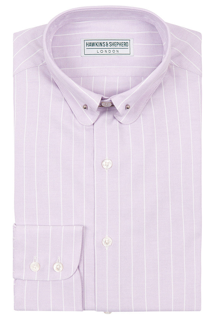 Men's Lilac Oxford Pin Collar Shirt