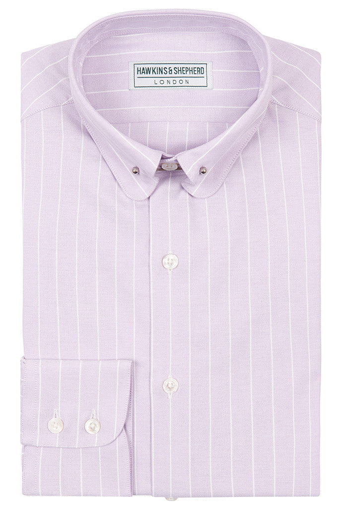 Men's Lilac Oxford Pin Collar Shirt