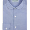 Mens Casual Blue Penny Cutaway Shirt