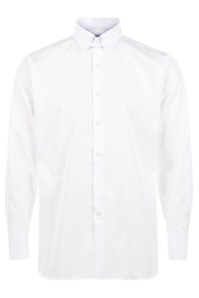 Mens Regular Fit Classic Tab Collar Shirt White